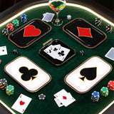 60Pcs Poker Party Paper Plates 10 x 6.5 Poker Disposable Paper