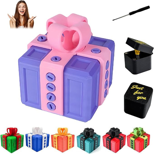 Gotcha Box The Annoying Present,Annoying Gift Box with 3D Printed Scre