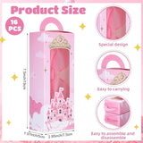 32 Pieces Princess Birthday Party Decorations Includes Pink Princess
