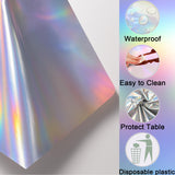 iCrius 3-Pack Holographic Disposable Tablecloths 54x108 Inch -
