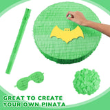 Jenaai 16 Inch Round Green Piñata Large Circle Blank Piñata with