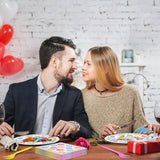 100 Pcs Valentine's Day Tableware Party Supplies Disposable