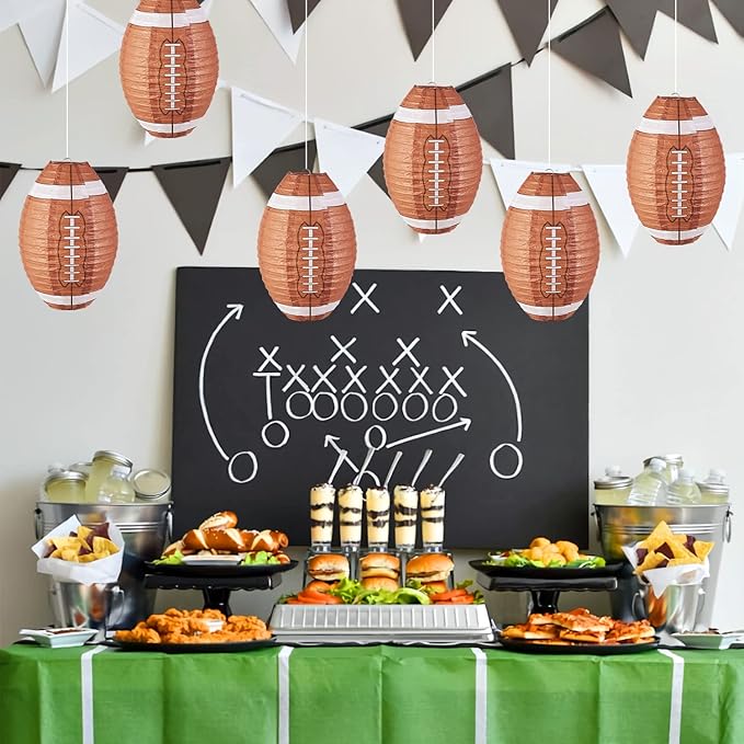 Easy Joy 12 Inch Football Party Decorations Football Lanterns