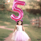 KatchOn, Giant Hot Pink 5 Balloon Number - 40 Inch | 5th Birthday