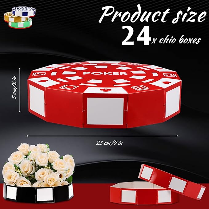 12 Pcs Casino Theme Party Decorations 9 Inch Large Poker Chip Favor