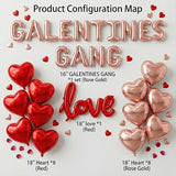 Galentine's Day Party Decorations Kit for Her & Rose Gold GALENTINES