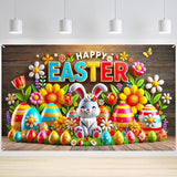 Easter Banner Polyester 43x70.86 Inches Banner Easter for Outdoor
