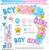 Staches or Lashes Gender Reveal Decorations 169 PCs Boy or Girl