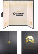 Black Gold Retirement Party Decorations Happy Retirement Guest Sign