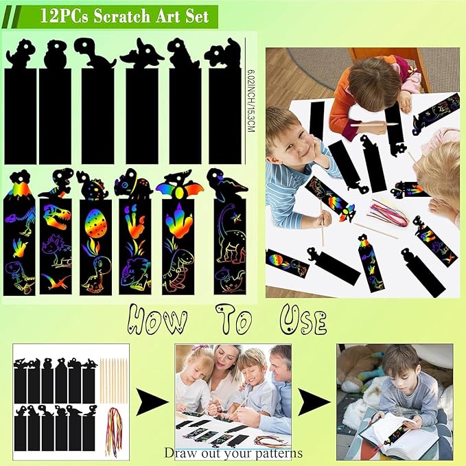 204PCS Dinosaur Party Favors Dinosaur Birthday Party Decorations