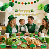 21PCS St Patricks Day Decorations Set Shamrock Decorations Includes
