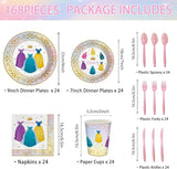 168pcs Princess Birthday Party Decorations Princess Plates Napkins
