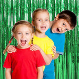10 Pack Green Streamers Backdrop Jungle Party Decorations Foil