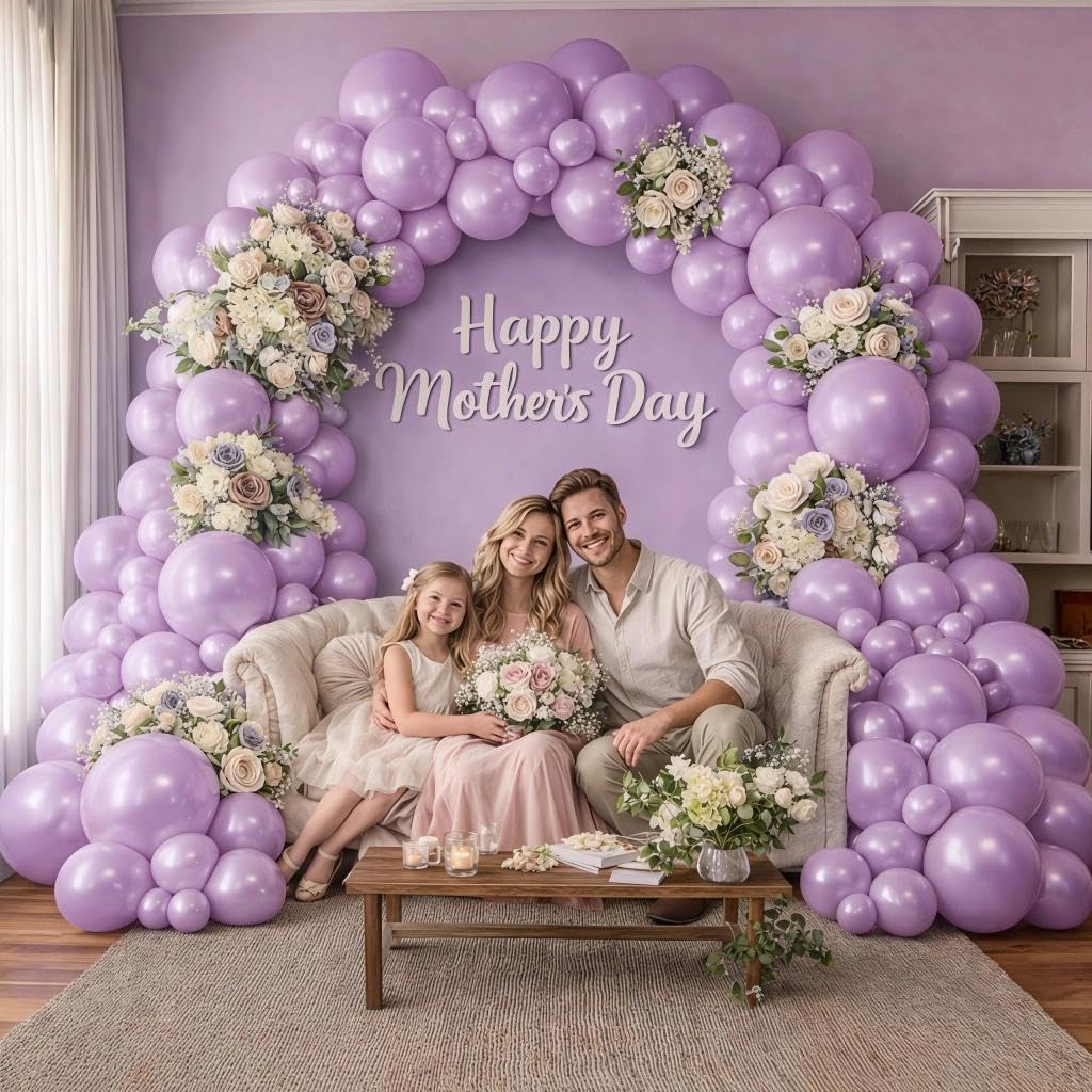 Pearl Purple Balloons Double Stuffed Purple Balloons Light Lavender