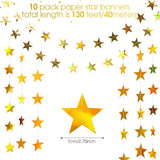 Patelai Glitter Star Garland Banner 2026 Graduation Decor 130 Feet #18