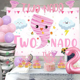 Two Nado Birthday Party Decorations for Girls Tornado 2nd Birthday