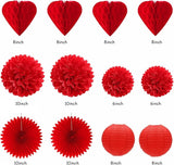 Valentines Day Decorations Red Heart Streamers Galentines Decor