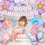 2nd Birthday Decorations for Girl 2 Year Old Bday Decor Girl
