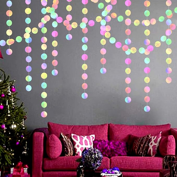 Iridescent-Disco Holographic-Euphoria Anniversary Party-Decoration