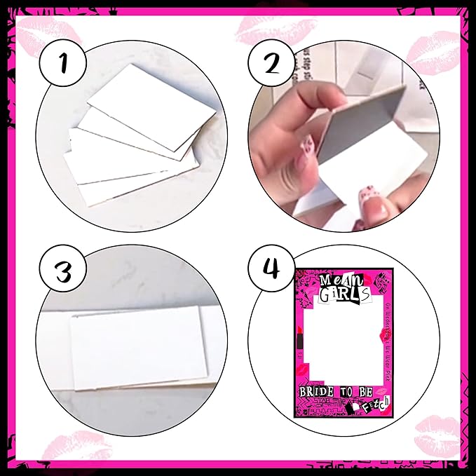 Mean Girl Bachelorette Party Photo Booth Props Frame Bachelorette