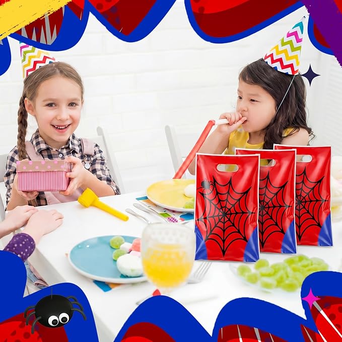 Eccliy 30 Pcs Spider Theme Party Favor Bags Spider Wed Goodie Cookie