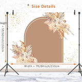 Boho Backdrop for Baby Shower Birthday Decorations,Bohemian Arch #3