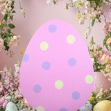4 ft Large Easter Egg Cardboard Cutout Easter Party Decoration Stand