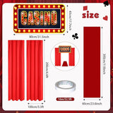 4 Pcs Casino Night Party Entryway Banner Decorations Casino Theme