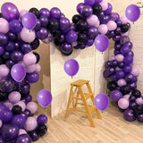 Purple and Black Balloons, 60 Packs 12 Inch Dark Purple Light Purple
