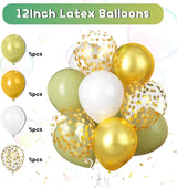 Sage Green Birthday Decorations Women Girls Boho Party Decorations