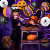 Halloween Party Decorations Black Orange Purple Hanging Spider Bat