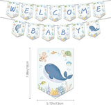 43Pcs Sea You Soon Baby Shower Decorations Under the Sea Baby Shower