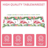 167Pcs Hawaiian Aloha Party Decorations Flamingo Party Plates