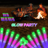 AWANG 12 Pcs Glow Sticks With 3 Modes Colorful Flashing Glow In The