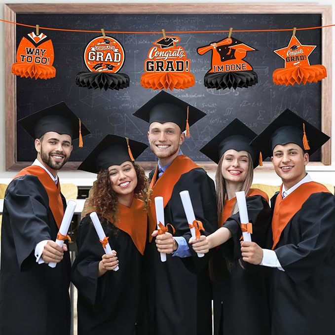 9PCS Graduation Party Decorations Class of 2026 Congrats Grad Table Ce