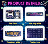 20 Pcs Movie Night Paper Snack Trays Neon Glow Party Supplies Movie