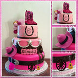 BiBo Cowgirl Cake Topper First Rodeo Birthday Cupcake Decorations Girl
