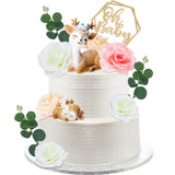 Taiyin Oh Baby Cake Toppers for Baby Shower Cute Deer Cake Toppers