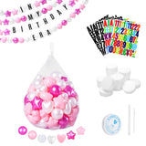DIY Giant Friendship Bracelet Birthday Garland Kit with Letters Ball
