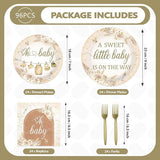 96Pcs Boho Baby Shower Decorations A Sweet Little Baby Is On The Way