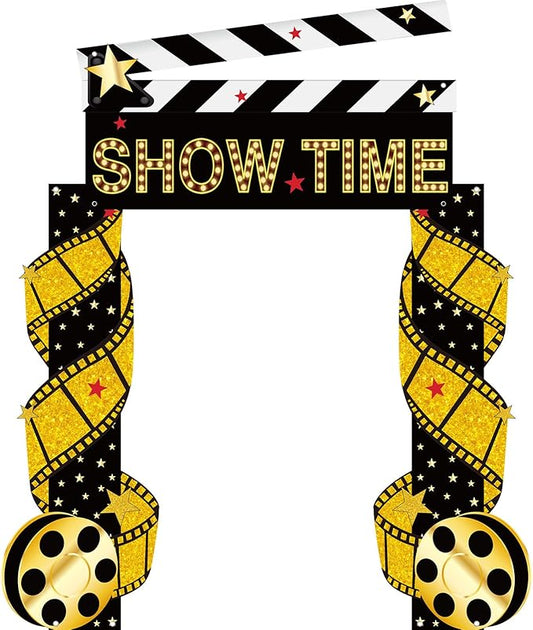 3 Pcs Casino Movie Night Porch Sign Banner Movie Theater Theme Party