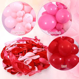150Pcs Valentine's Day Balloon Garland Arch Kit Pink Red Rose Red