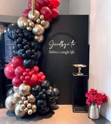Red Black and Gold Balloons 60Pcs 12 Inch Red and Black Gold Party