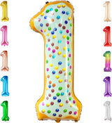 KatchOn, Giant One Donut Balloon - 40 Inch | Donut 1 Balloon for