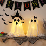 Timer Light Up Halloween Scary Ghost Decorations Set of 2 DIY Spooky