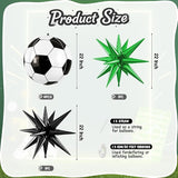 Biapian Soccer Balloons, 6 Pcs 22 Inch Soccer Ball Balloons, Big