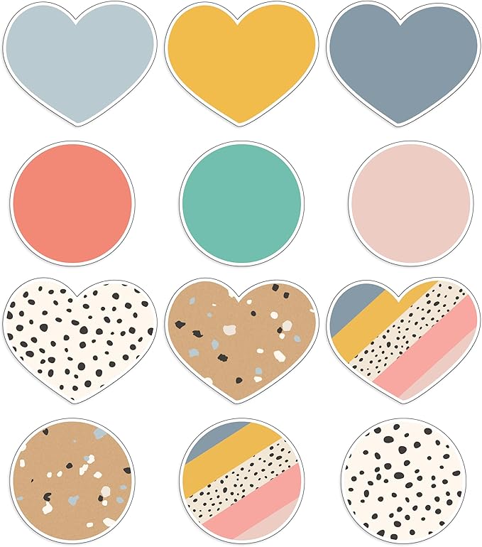 Carson Dellosa Education We Belong 36-Piece Boho Decor, Pastel and