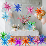 4D Explosion Burst Balloon With Integrated 14 Pointed One-Piece Star