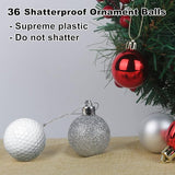 GameXcel Christmas Balls Ornaments for Xmas Tree - Shatterproof
