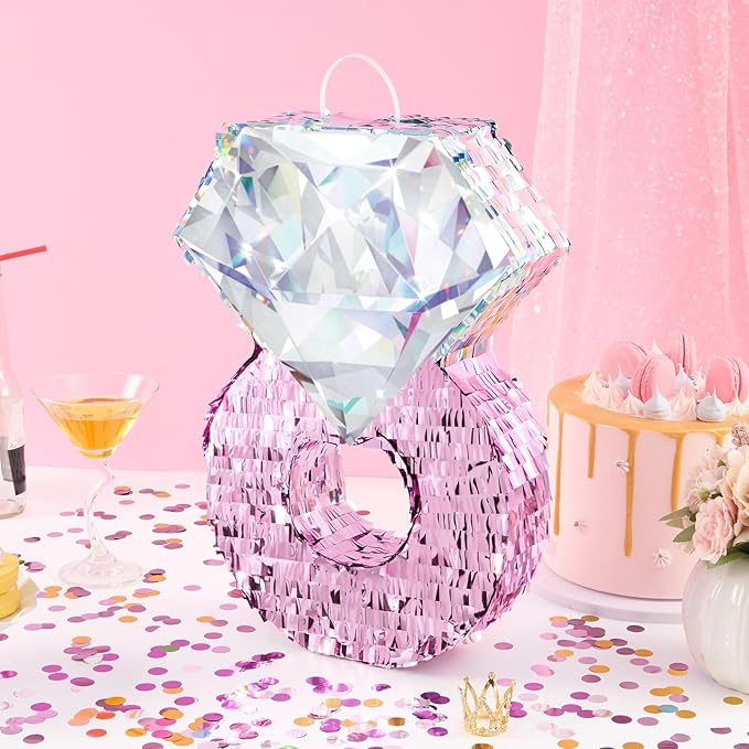 Diamond Ring Piñata Valentines Day Party Decoration Shiny Ring